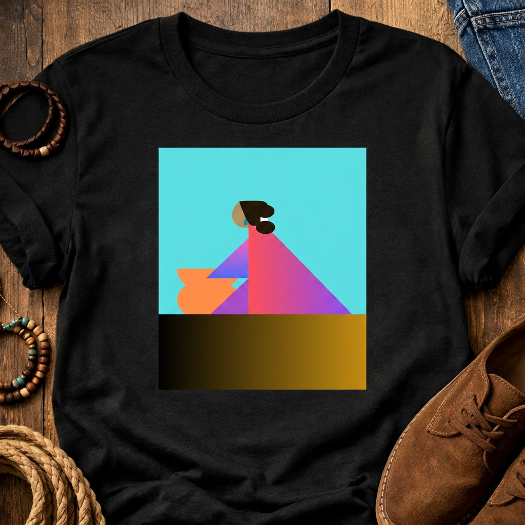 Abstract Diné Woman graphic tee by Corinne's Graphics